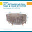 Housse élégante pour ensemble repas d'extérieur imperméable-827845436-827845432
