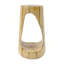 Table d'appoint d'extérieur, table de bout à conception creuse, table de tabouret de jardin de patio, table d'appoint décorative pour terrasse de balcon de plage, béton léger, texture semblable au bois-594124692
