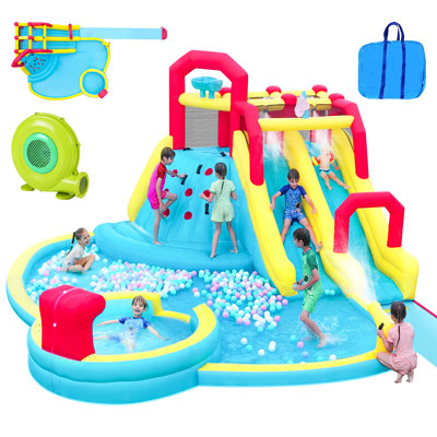 Glissoire gonflable 16 'x 18' avec soufflerie