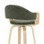 Wessels 36 po H Tabouret de bar pivotant à hauteur de comptoir en bois vert-125262710-125262715