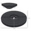 Parasols et accessoires avec Hdpe noir et 7,5 po, noir classique, combinant 7,5