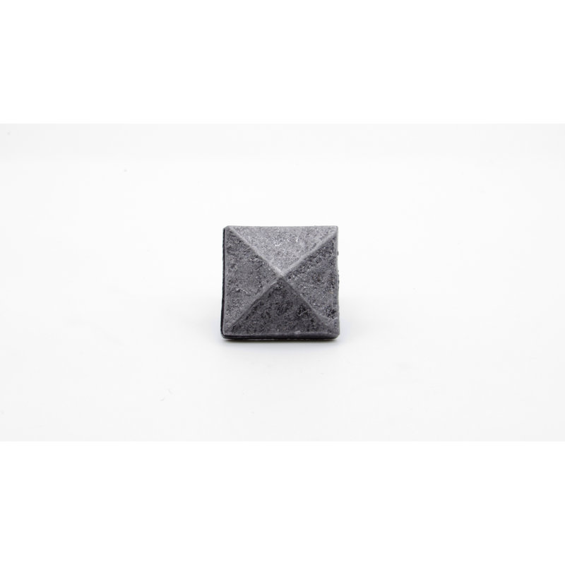Carré de bordeaux, Étain OX, H 1,125 po x l 1,125 po x P 1,25 po