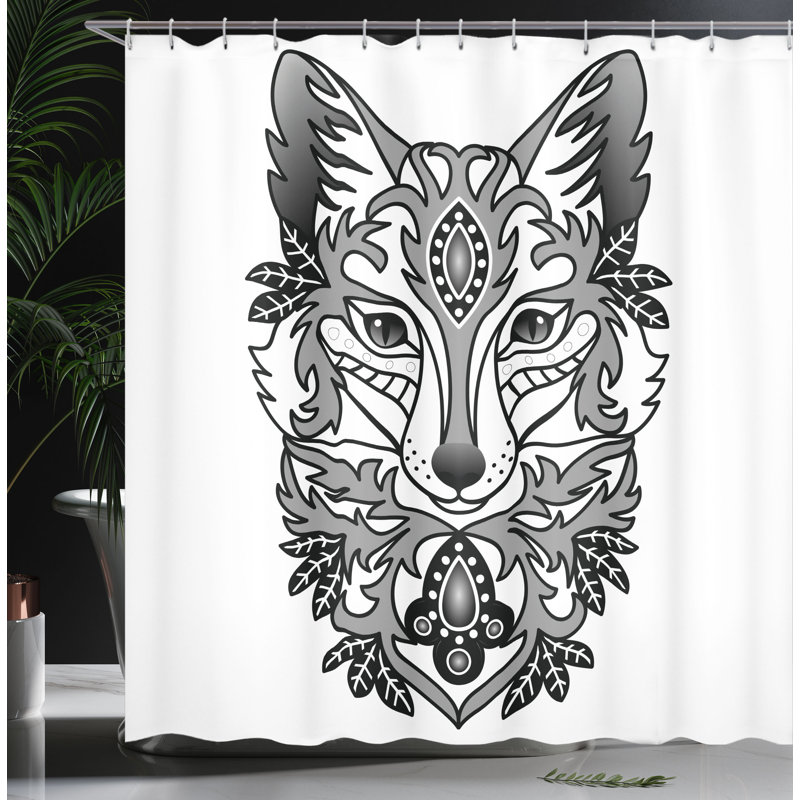 Shower Curtain with Hooks Included