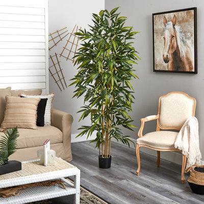 72'' Faux Bamboo Tree in Planter