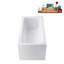 Baignoire autoportante 59 po avec plateau interne 59 po Streamline-101413270