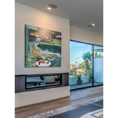 Unwelcome Pool Guests - Print on Canvas