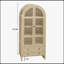 Garde-manger arqué de 70,28 pouces de hauteur, armoire de rangement moderne en bois de ferme avec tablettes réglables, armoire polyvalente pour la cuisine et la salle à manger