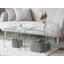 Bayville Glass Top Sled Nesting Tables
