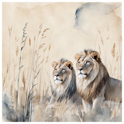 Two Male Lions Comforter