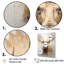 Portrait d'un orignal beige et doré - impressions sur toile-792492475-792492473