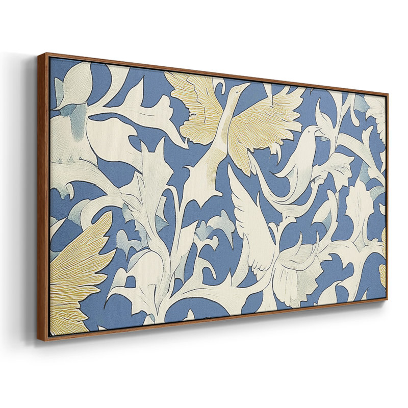 Abstrait, série III, toile tendue avec châssis, prêt à accrocher, H 21 po x l 41 po, Noyer