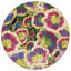 Tapis noir / vert / mauve en polypropylène tissé à la machine Arainna Makenize-87895365