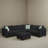 112" Wide U-Shaped Sectional Sofa-1914192544