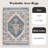 Malaika Machine-Washable Non-Slip Medallion Area Rug-2138617561-2120214768