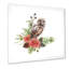 Chouette sur une branche - reproduction d'art sur toile traditionnelle-66817248-66817257