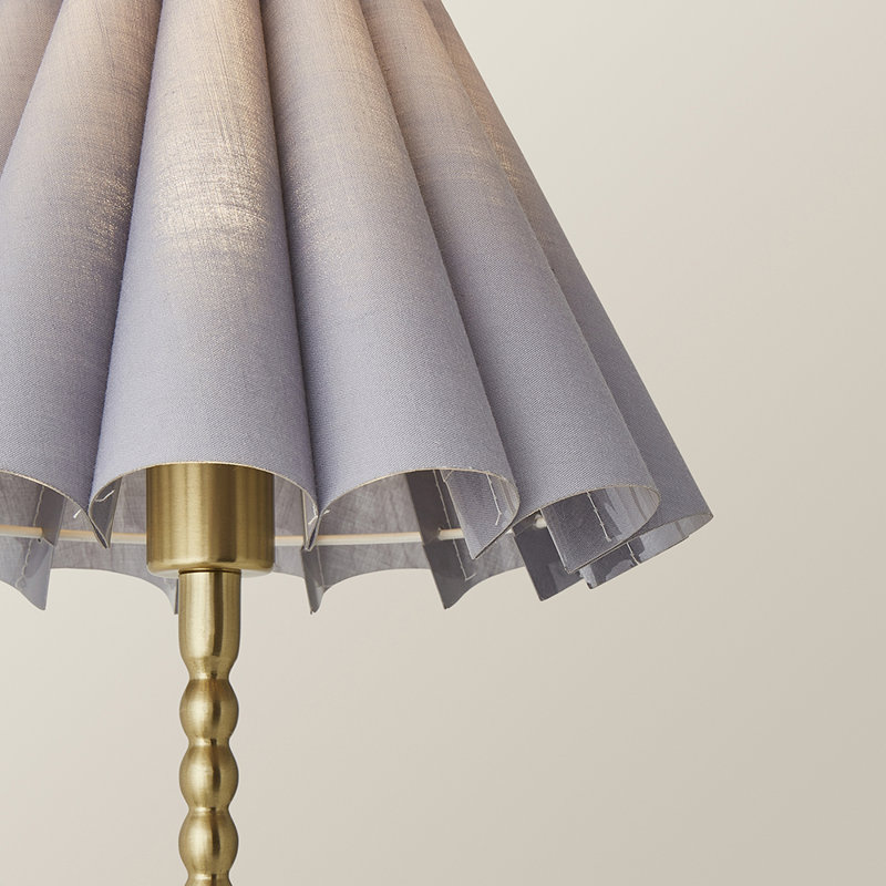 Cifuentes Metal Table Lamp, No, Grey, Gold