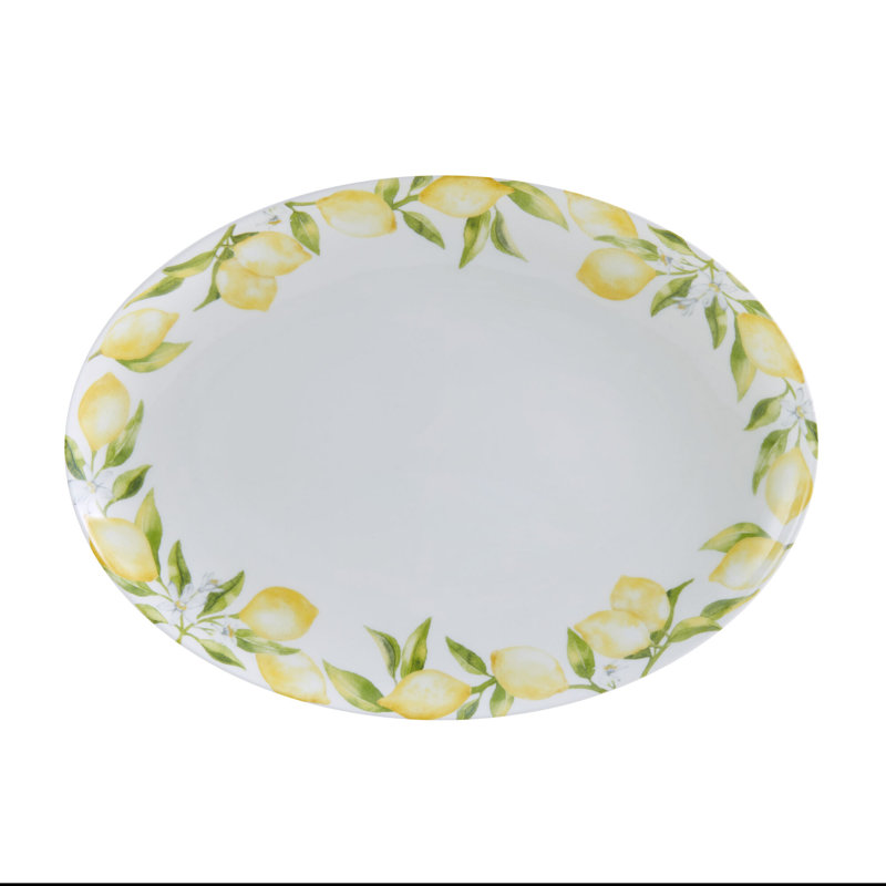 Lemons 14 in. Oval Serving Platter