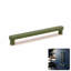 Poignée d'armoire moderne de style Mid-Century ROUS, 7 po, olive (vert)-111786457-112192736