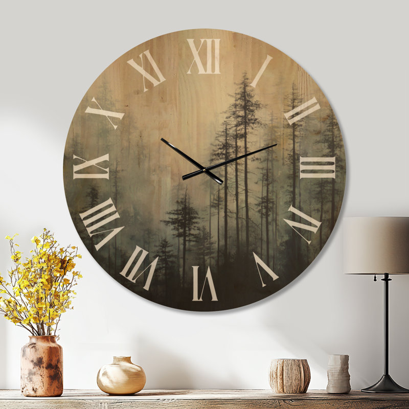 Grande horloge murale Woodland, Oversized