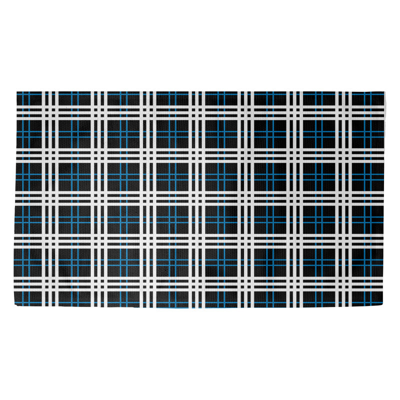 Plaid Indoor Rug, Rectangle 5' x 7'
