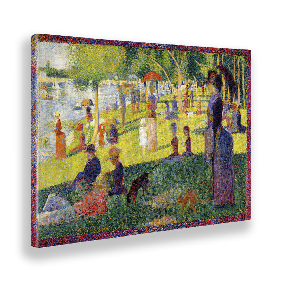 Wandbild Ein Sonntagnachmittag auf der Insel La Grande Jatte von Georges Seurat