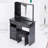 37" Middle Size Left Drawer Desktop Vanity Table With Cushioned Stool,Multi-Layer High Capacity Storage,Practical Fashionable Dresser-868874961