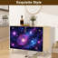 Narrow 35.4'' Wide Sideboard Buffet Cabinet - 2-Door Accent Storage Cabinet With Constellatio Microscopium Mic Print And Metal Legs