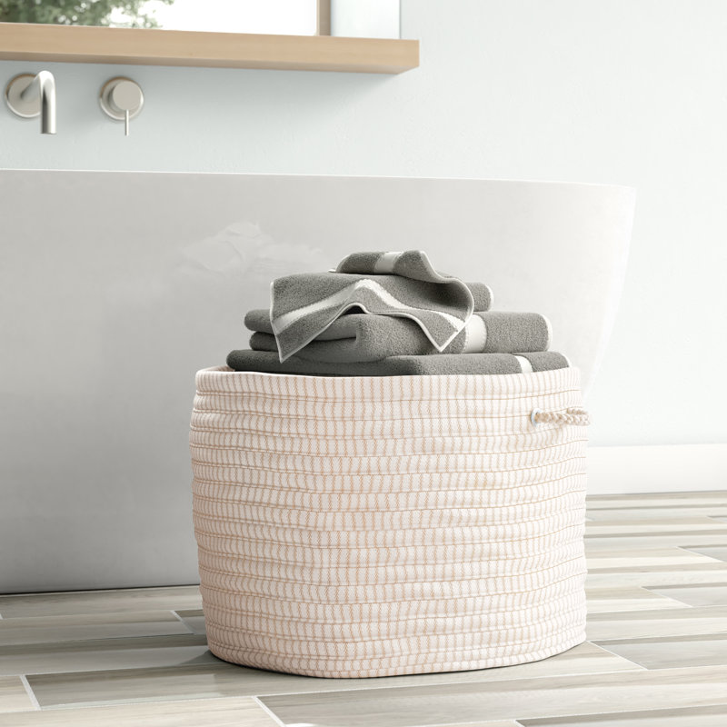 Panier en tissu Triste, H 10 po x l 14 po x P 14 po, Toile