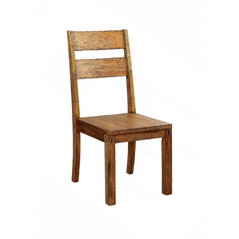 Ensemble de 2 chaises de salle à manger en bois massif