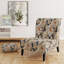 Cream Lace Botanics III - Upholstered Cottage Accent Slipper Chair