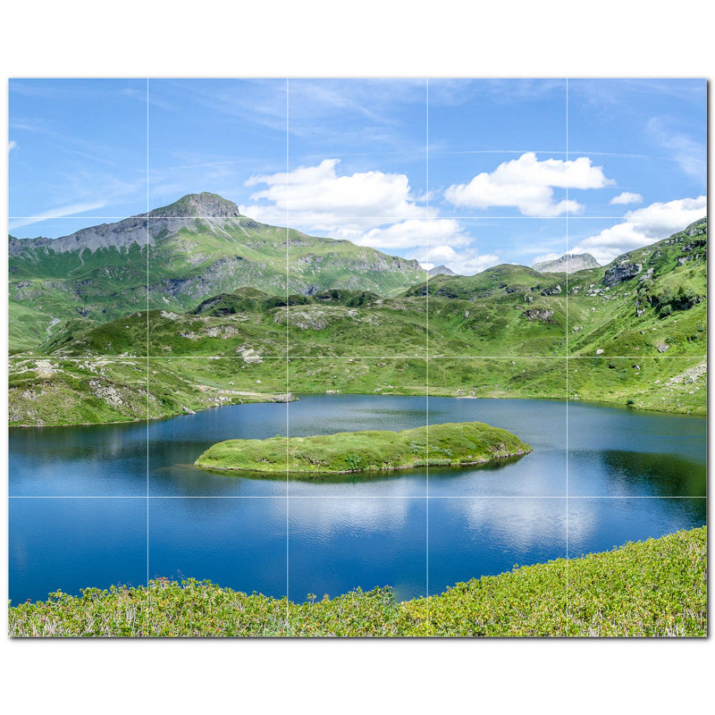 Panneau décoratif en céramique satinée 8 po x 8 po