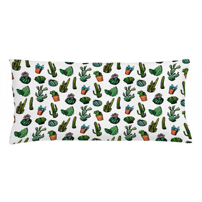 Cactus Indoor / Outdoor Floral Lumbar Pillow Cover