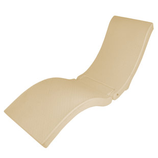 Flotteur de chaise longue en rotin pour piscine All Weather, beige