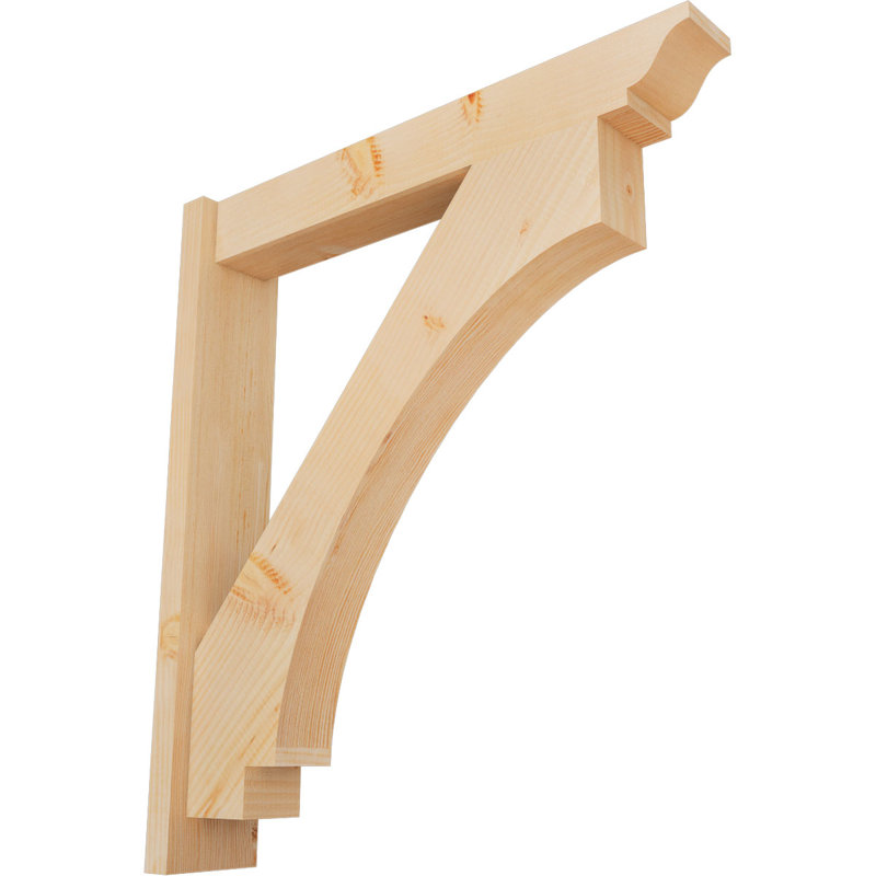 Persienne impériale traditionnelle, Sapin Douglas de 5 1/2 po (lisse), P 30 po x H 34 po