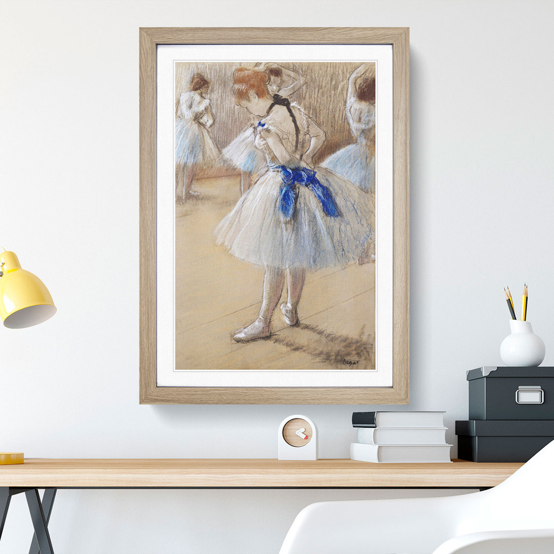 Ballet Ballerina Dancer by Edgar Degas - Picture Frame Painting