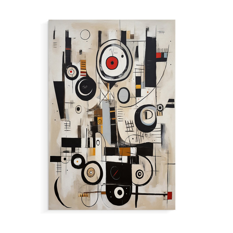 ABSTRACT Series D III - Impression sur toile seulement - NON-CADRE, H 36 po x l 24 po