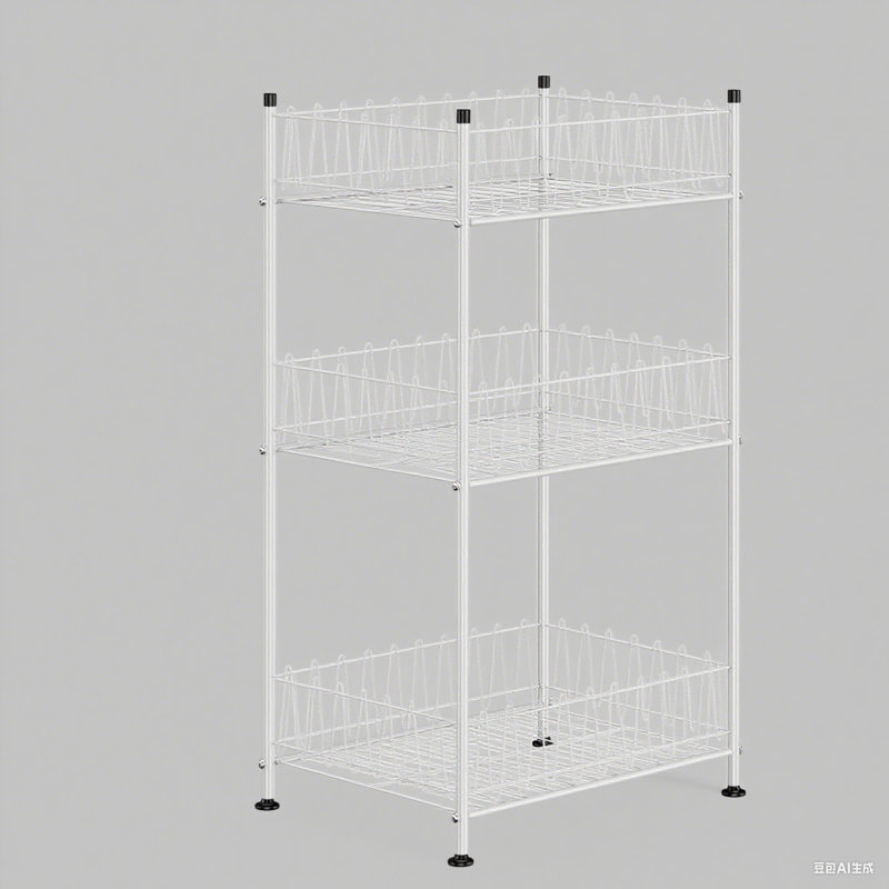 3 - Tier Silver Water Bottle Rack