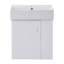 21.6" Floating Bathroom Vanity with Ceramic Basin, Right Side Storage, Small Bathrooms