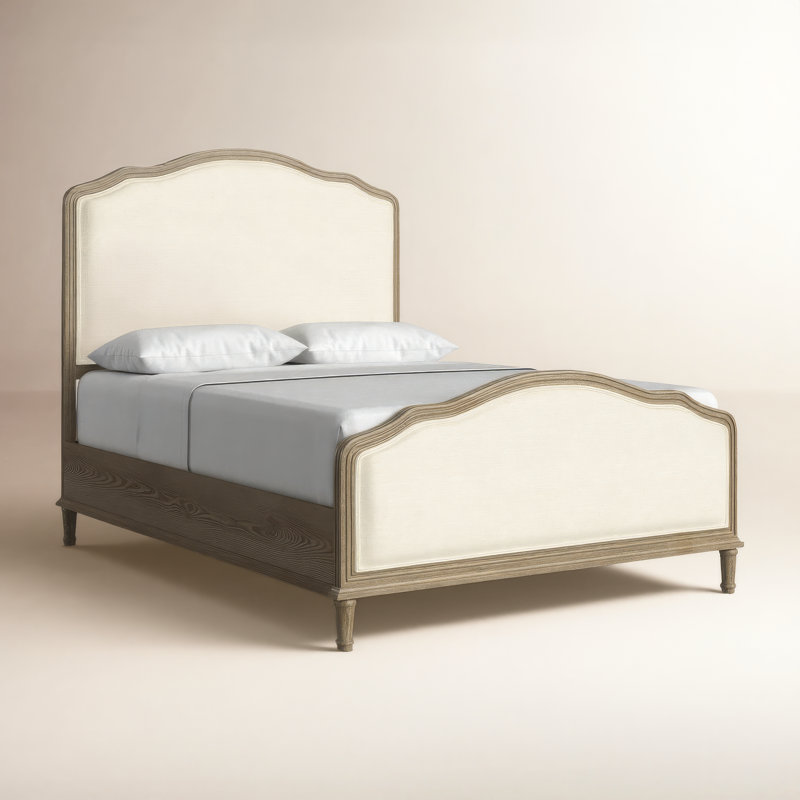 Watson Upholstered Panel Bed, Queen, Studio Gray