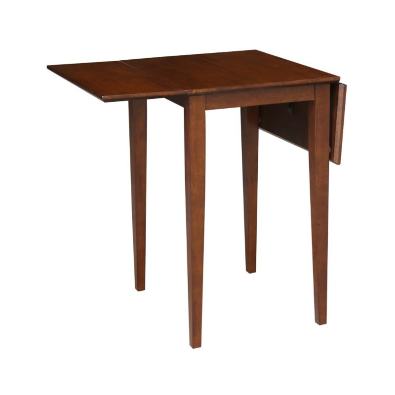 Small Dining Table With Dual 9" Drop Leaf, Dimensions 36"W X 22"D X 29"H, Espresso
