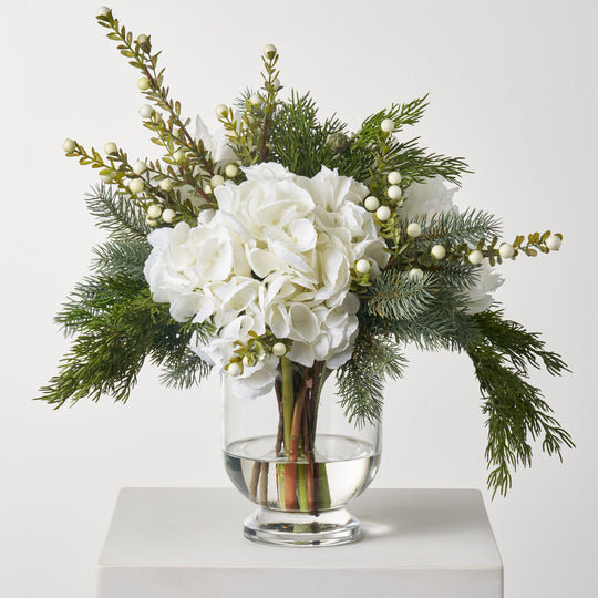 Hydrangea Arrangement in Vase