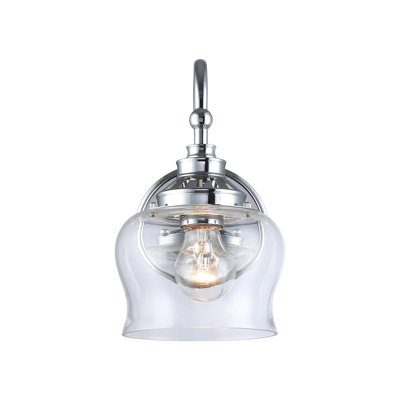 Marcita 1-Light Wall Sconce with Clear Glass