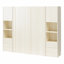 Lit escamotable Greenwich avec 2 armoires de rangement latérales pour garde-robe