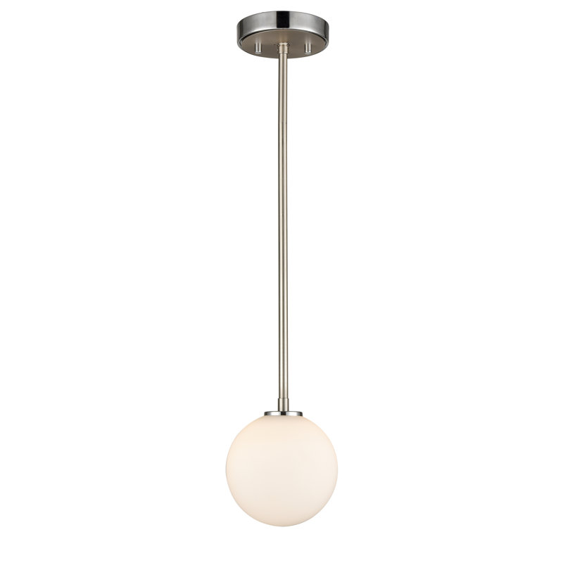 Luminaire sphère suspendu 1 lumières simple Pickerington, Chrome
