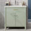 31" Curved Profile Bathroom Vanity with Ceramic Sink-36212398