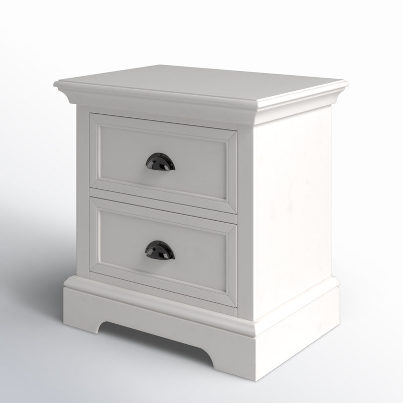 Huey 25'' W Nightstand, White