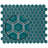 Tribeca 1" Hex Glossy 10-1/4 " x 11-7/8 " Porcelain Mosaic Floor and Wall Tile-51020437