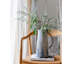 Vase de table en terre cuite gris / bleu 13,58 po
