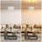 8 - Light Dimmable Drum Glass Chandelier