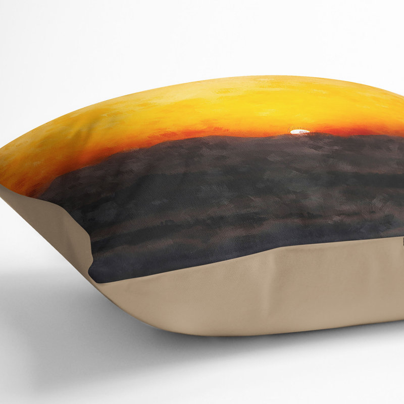 Square Throw Cushion, Stone, 40cm H x 40cm W x 15cm D
